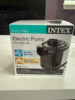 Intex electric pump - almost new
