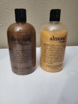 Philosophy Almond & Chocolate Chip Cookie Shower Gel & Bubble Baths 16 oz (2)