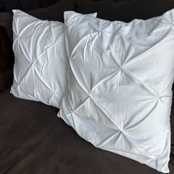 Decorative pillows 24 x 24 two of them