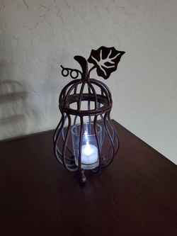 Tealight pumkin wrought Iron