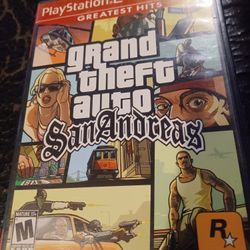 PLAYSTATION 2 GTA SAN ANDREAS GAME 🎮 NEW CONDITION WITH BOOKLET AND POSTER $100 FINAL PRICE 