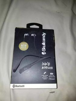 Skullcandy Ink'd In-Ear Buds Bluetooth Wireless Headphone Headset w/Mic Black