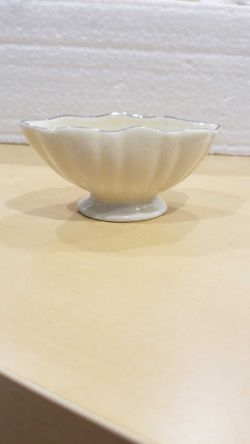 LENOX CHINA MINI OBLONG BOWLS PLATINUM TRIM -10 MINI BOWLS