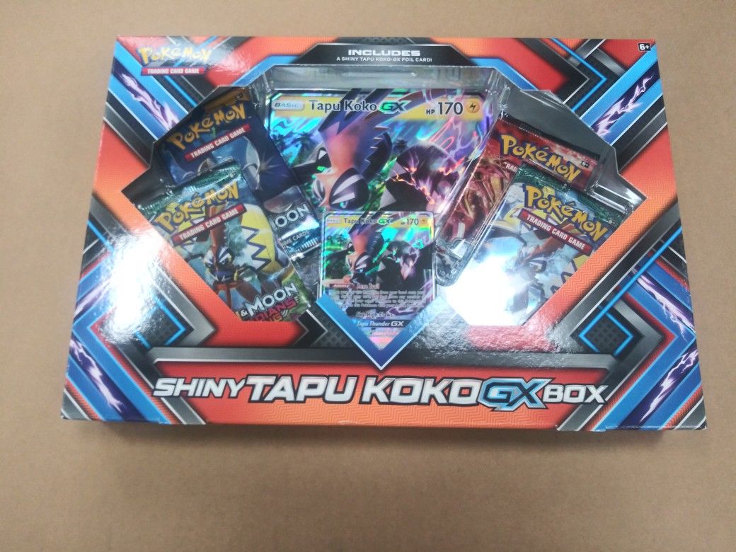 Pokemon TCG Shiny Tapu Koko Box Collection Set Sealed