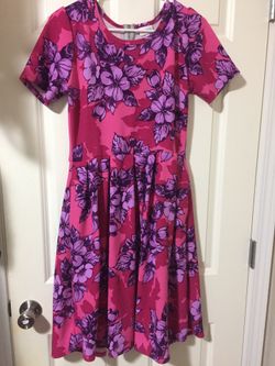 Lula roe Hawaiian print dress size large
