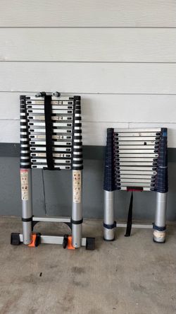 Telescoping Aluminum Ladders – Set of 2