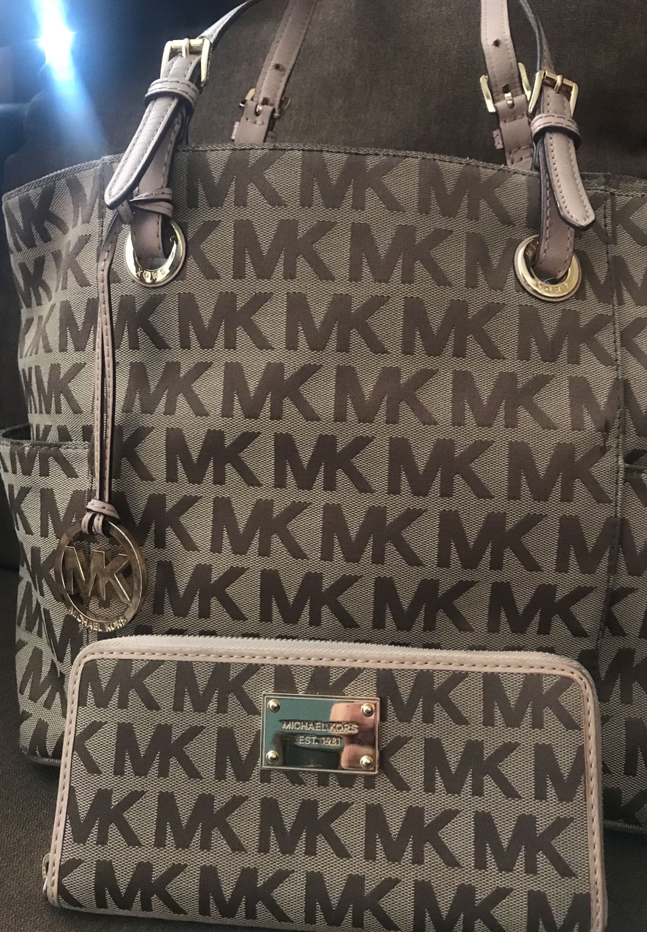 Michael Kors purse and wallet $75