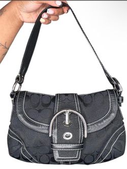 black coach bag