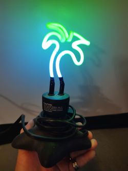 Neon palm tree