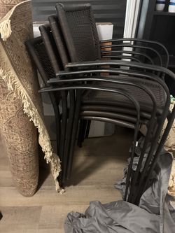 4 Outside Tall chairs