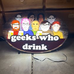 Geeks Who Drink LED Sign