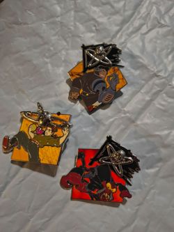 Disney BoxLunch Exclusive Treasure Planet Diamond, John Silver, Jim Hawkins, Scroop Pin