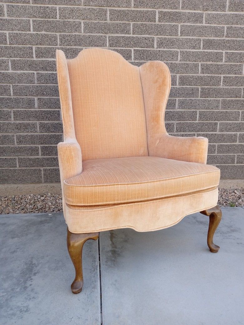 Woodmark Originals Queen Anne Style Wing Back Armchair Chair
