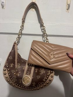 Baby Phat Monogram Shoulder Bag and Wallet Set