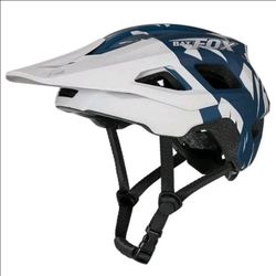 BATFOX MA057 Mountain Bike Helmet for Men & Women Cycling MTB, Medium, Grey Blue