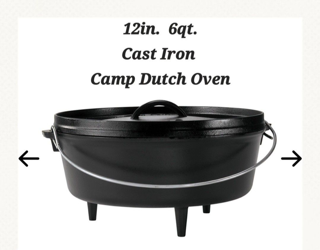 Cast Iron Dutch Camp Oven