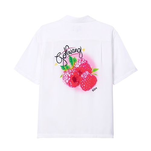 Golf Wang Raspberry Rayon Button Up Shirt