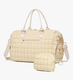 Duffle Bag for Travel, Weekender Bag with Shoe Compartment, Carry On Overnight Bag for Women with Toiletry Bag, Gym Bag with Wet Pocket, Hospital Bags