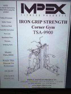 Ipez TSA 9900 3-station Corner Gym