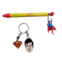 Vintage 1999 DC Comics Enamel Keychain + Souvenir Bundle