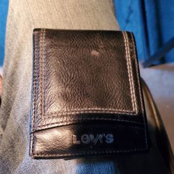 Leather Levi's Wallet Black