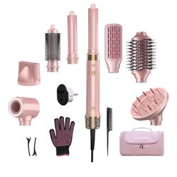 Mythsight StyleVibe 8-in-1 Hair Dryer & Styler Set – Brand New (Pink)