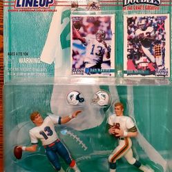 DAN MARINO AND BOB GRIESE CLASSIC DOUBlES STARTING LINEUP FIGURES 