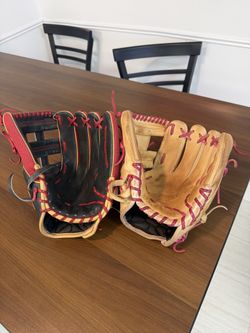 Baseball gloves high end IF and OF excellent condition