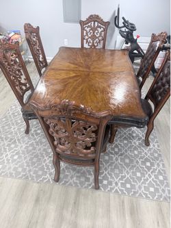Dining table with chairs