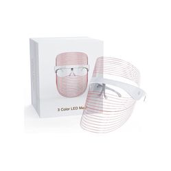 YUESUO Led Face Mask Light Therapy, 3 Colors Light Therapy Facial Photon Beauty Device for Facial Rejuvenation, Anti-Aging, 3 color,