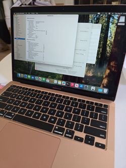 PINK 2020 MacBook Air A2337,M1 ,8Gb,256Gb,13” LCD, AC Charger, Grade A,99% New Condition,Office 2022,Sequoia MAC OS on Great Sale