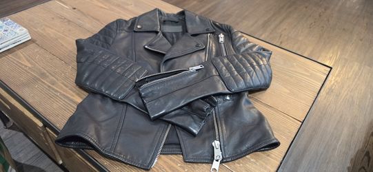 All Saints Alder Leather Jacket  - Small