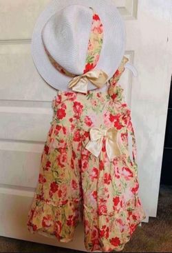 Toddler Girl Dress With Hat Size 5 - Pickup From Northridge Area