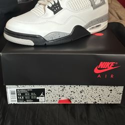 Jordan 4 White Cement (2025) Size 13