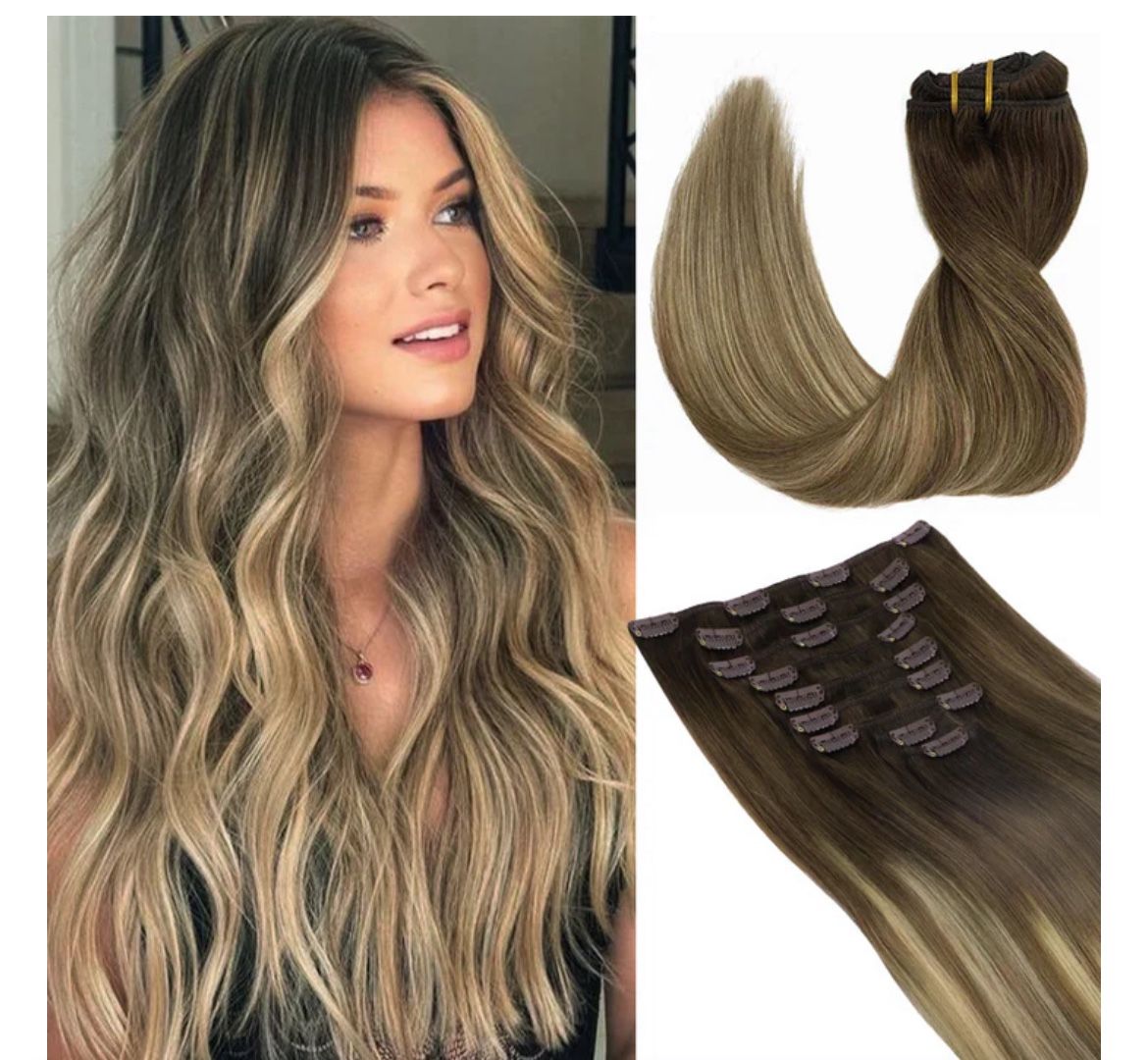 Clip On Hair extensions New