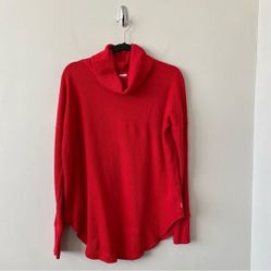 Antizatna Lipstick Red Thermal Cowlneck