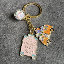 Handmade Traveler’s Keychain 