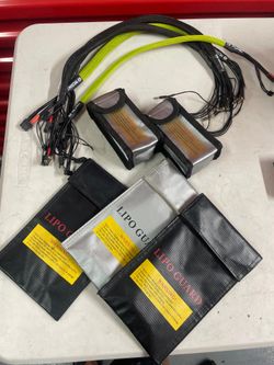 Lipo Safe Bags Maclan Max Current 2S/4S Charge Cables