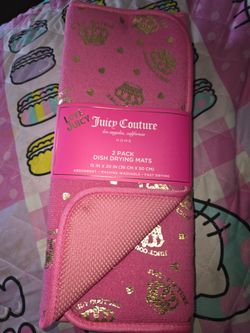 Juicy Couture 👑👑 kitchen dish drying mats