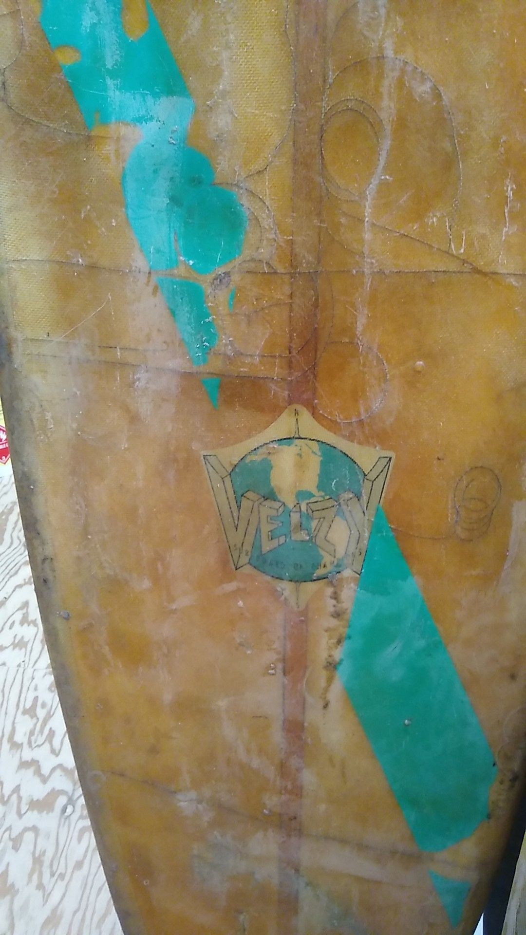 Vintage Velzy longboard