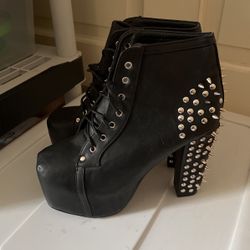 Womens Punk Boots Size 8