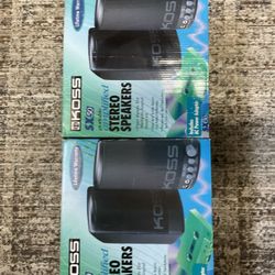 Koss SX50 Portable Amplified Stereo Speakers -2 Pairs Brand New In The Box!