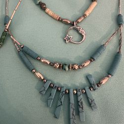 Vintage Liquid Silver Necklaces 