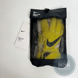 Nike GK Vapor Grip 3 Goalkeeper Yellow Strike/White/Black Men Sz 10