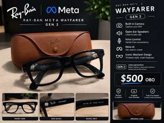 Ray-Ban Meta Wayfarer Gen 2 Smart Glasses