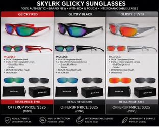Skylrk glicky sunglasses (willing to negotiate)
