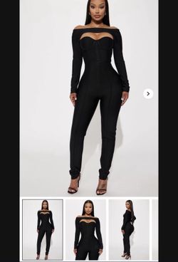 Fashion Nova Jumpsuit Bandage 