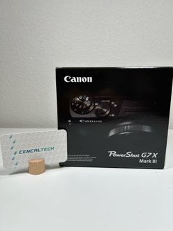 New Canon PowerShot G7 X Mark III