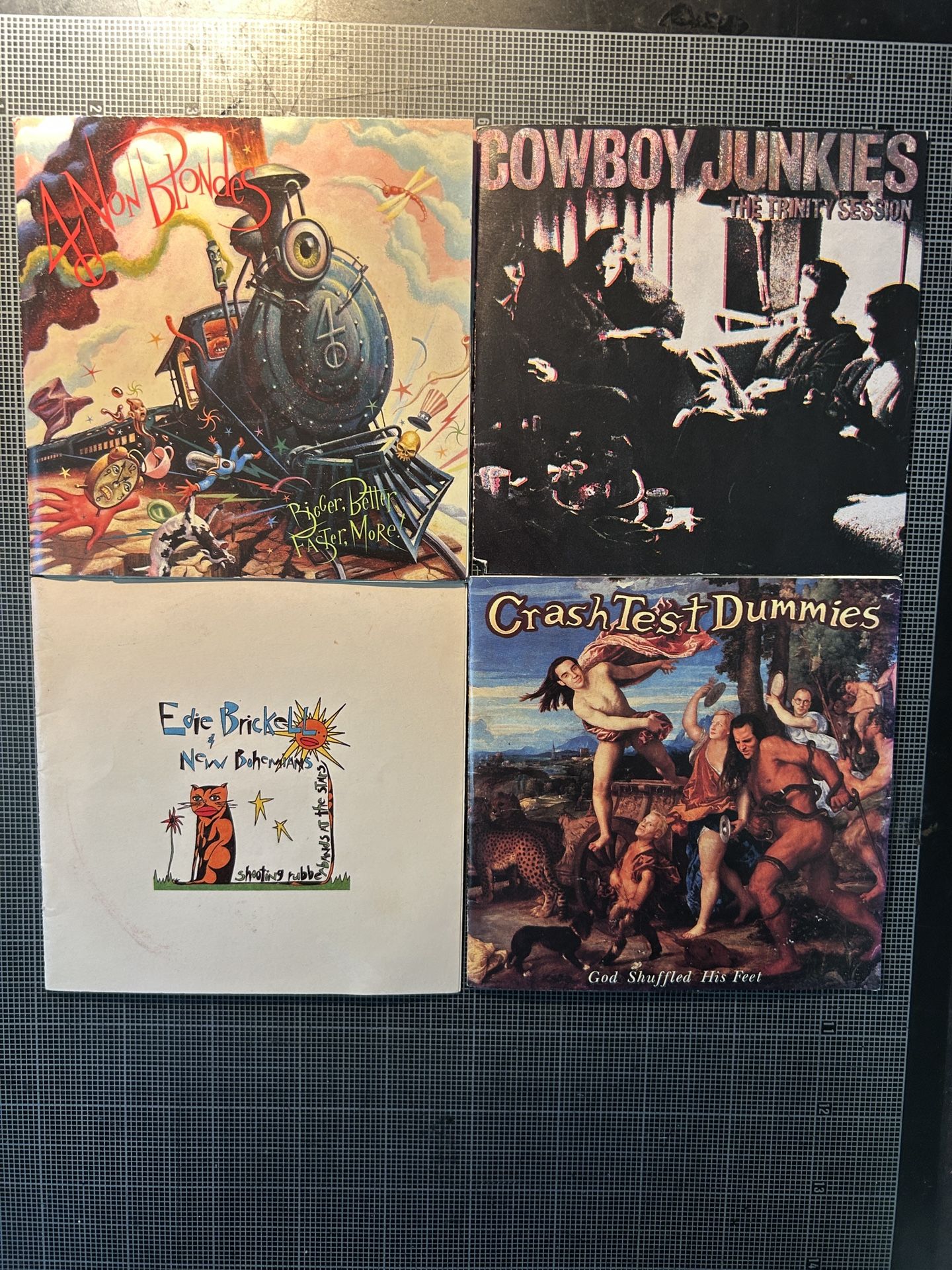 CDs GenX Lot: Edie B & New Bohos; 4 Non Blonds; Crash Test Dummies; Cowboy Junky