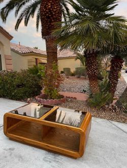 Mid Century Vintage Lou Hodges style Oak Coffee Table